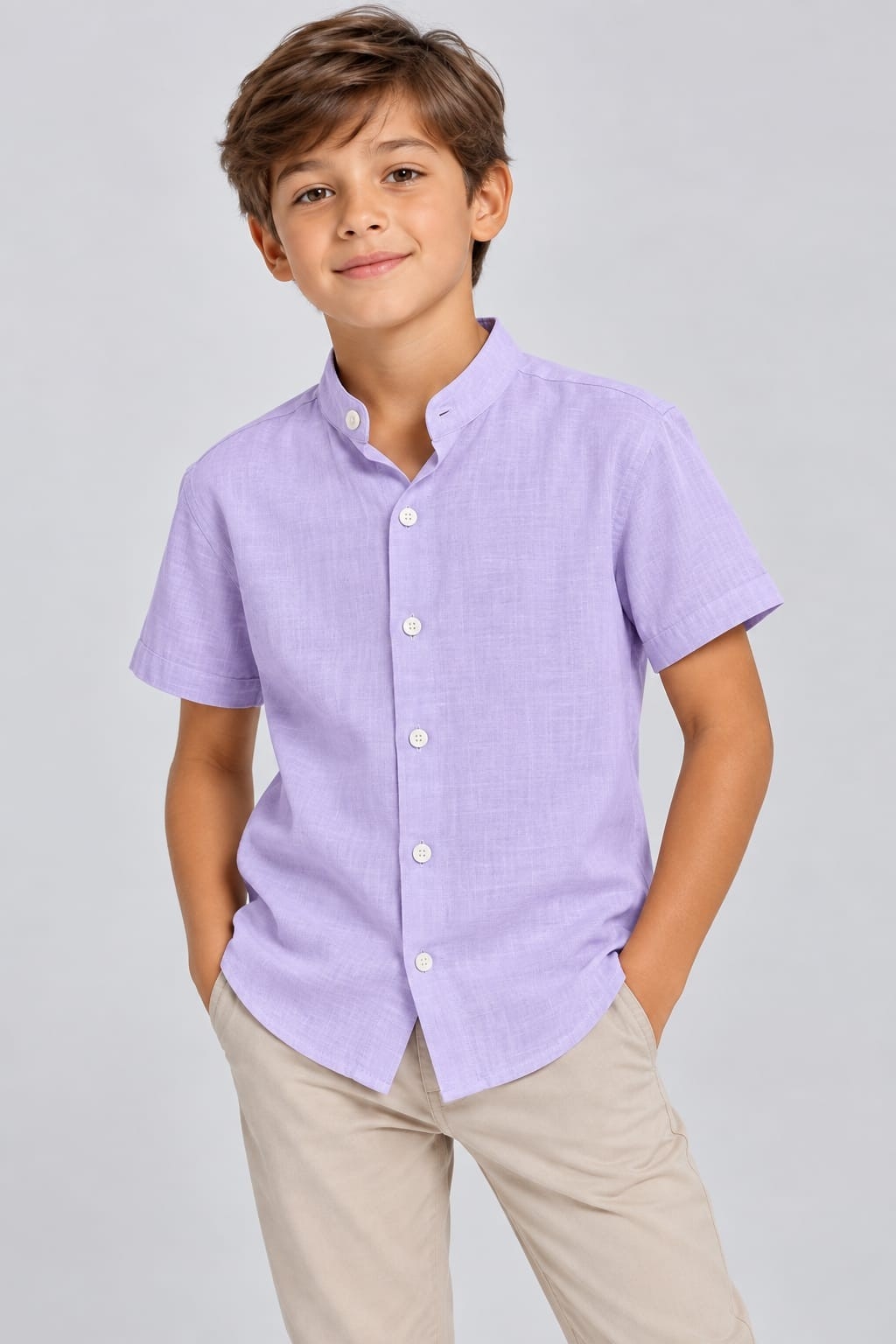 Camisas de Lino Cuello Mau - Imagen 4