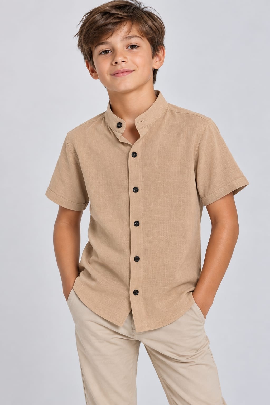 Camisas de Lino Cuello Mau - Imagen 5