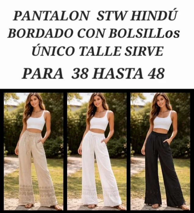 Pantalon Hindú  Bordado