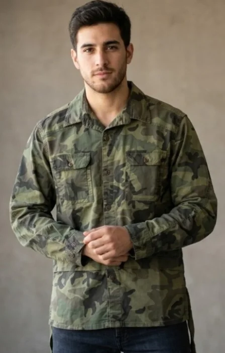 Camisa Camuflaje Gabardina Importado