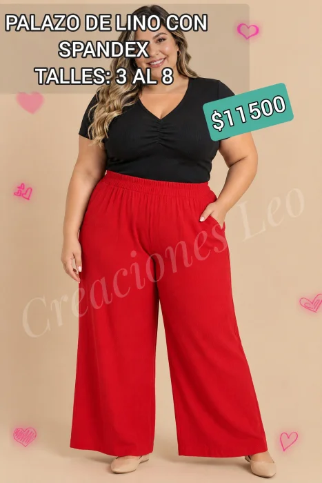 Palazo de Lino con Spandex!