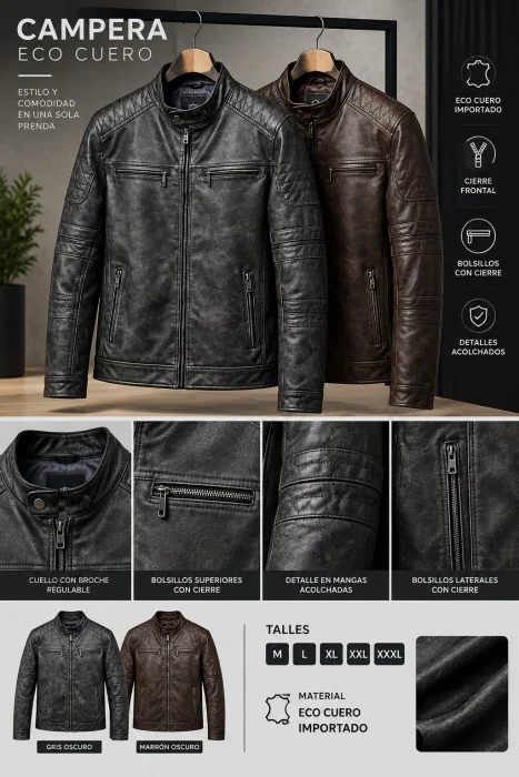 Campera Ecocuero