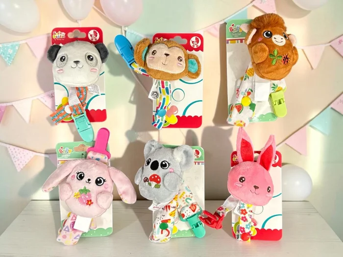 Portachupete Estampado Broche de Plastico con Muñeco Woody Toys Art.9586