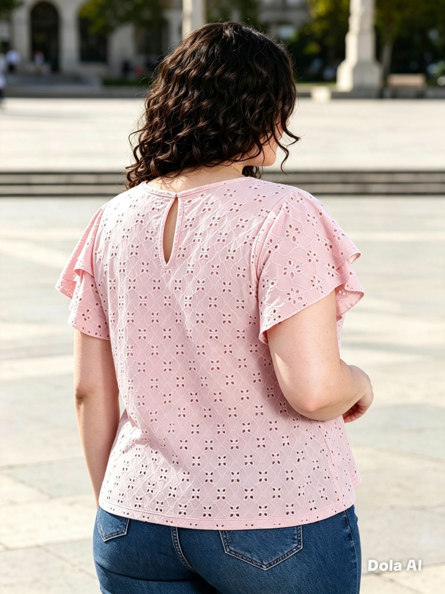 Blusa Brodery Manga Tulipán - Imagen 5