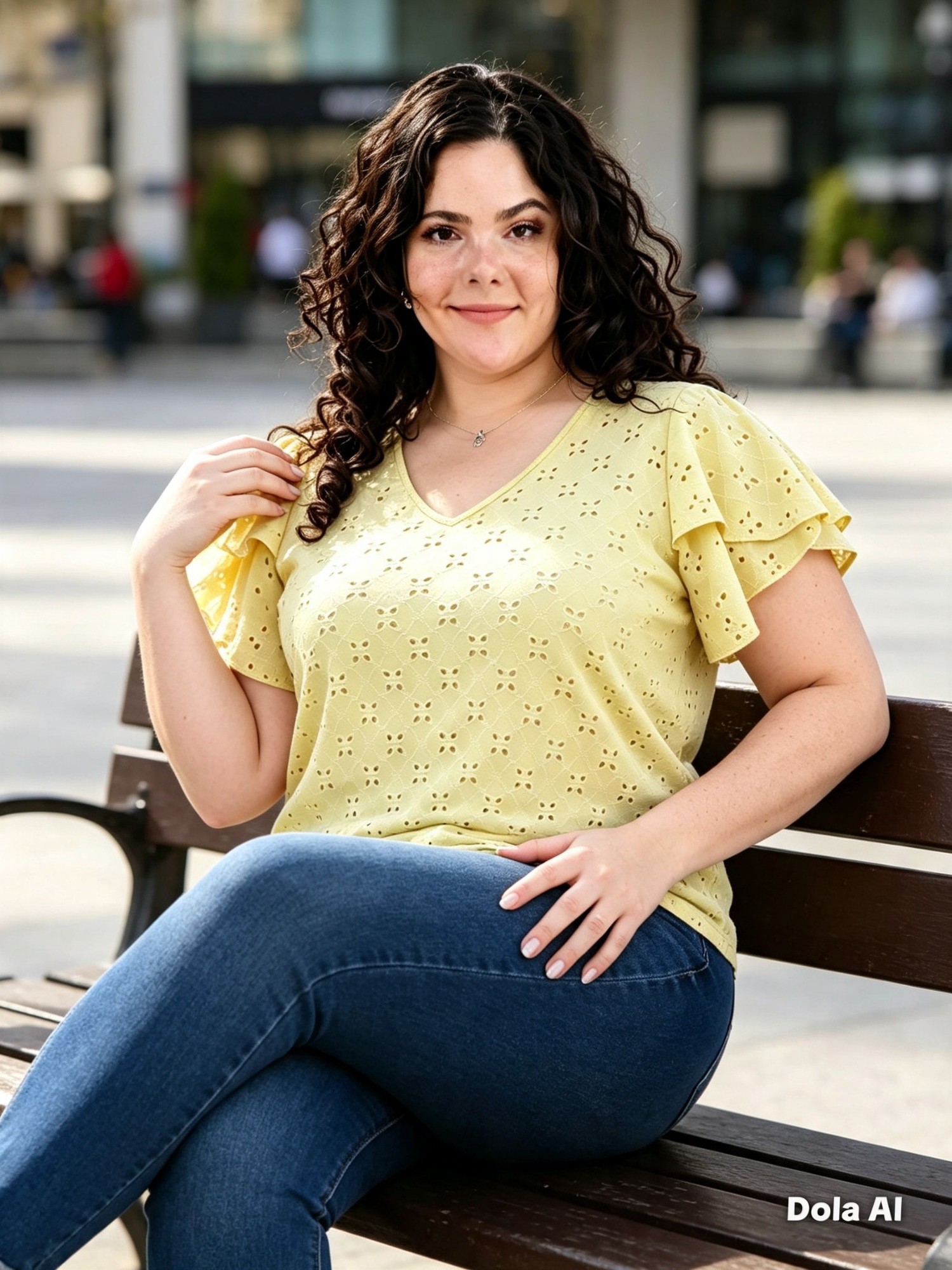 Blusa Brodery Manga Tulipán - Imagen 7