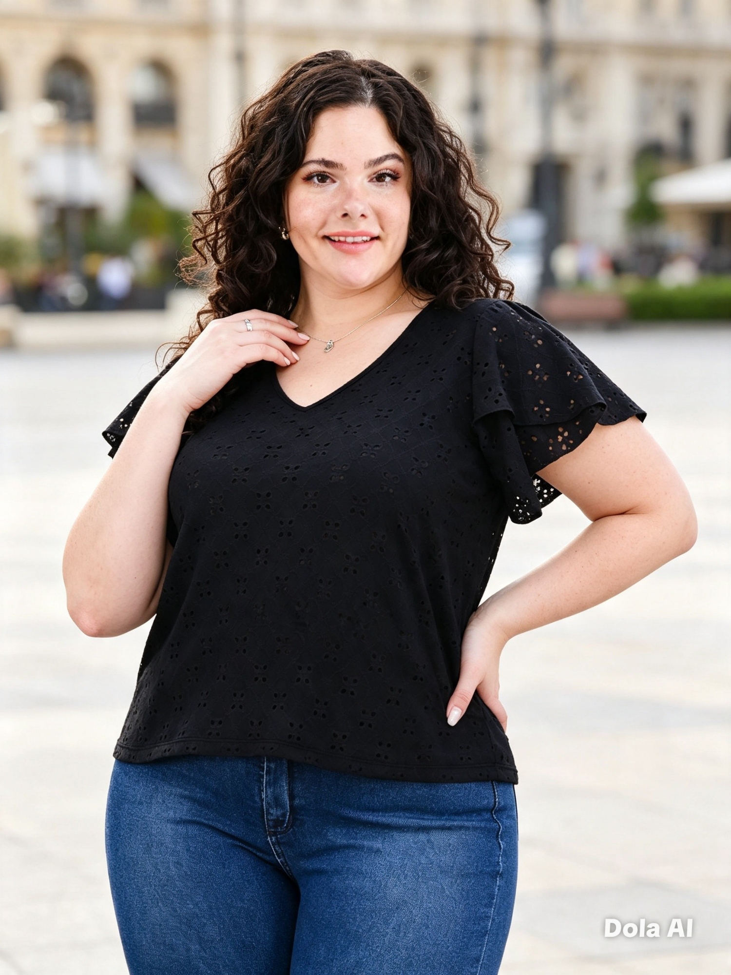 Blusa Brodery Manga Tulipán - Imagen 9