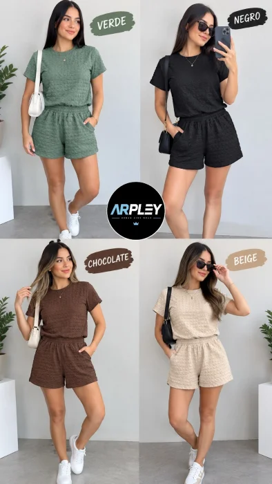 Conjunto Dama Hawai Brucelas