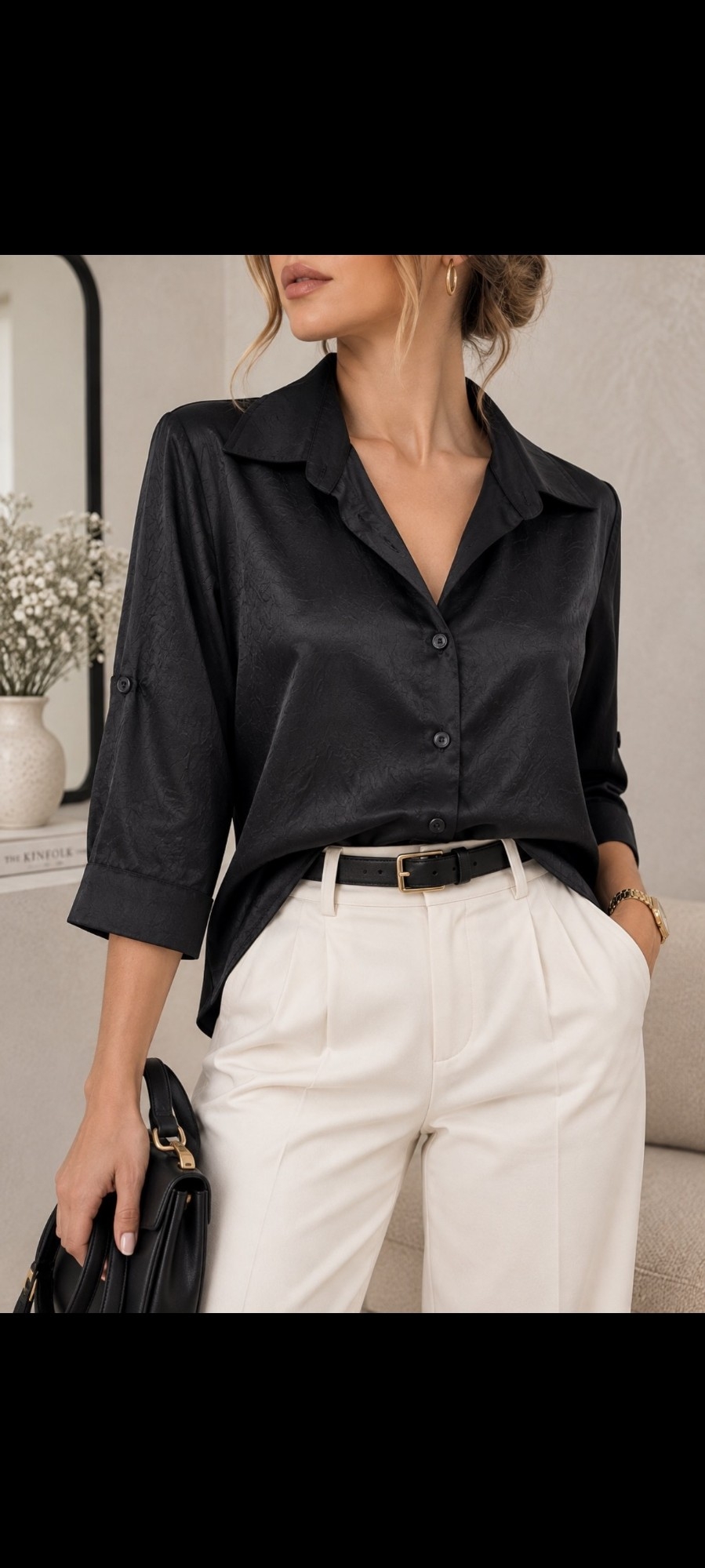 Camisa Satén Versace - Imagen 2
