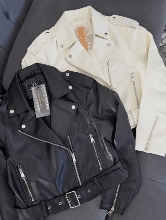Campera Ecocuero Yd _ Corto con Cinto