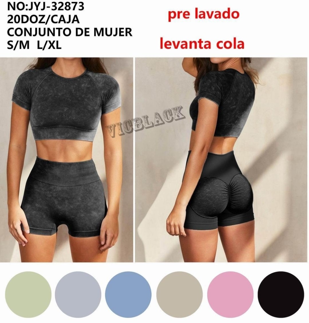 Conjunto Deportivo  Prelavado Remera y Short - Imagen 2