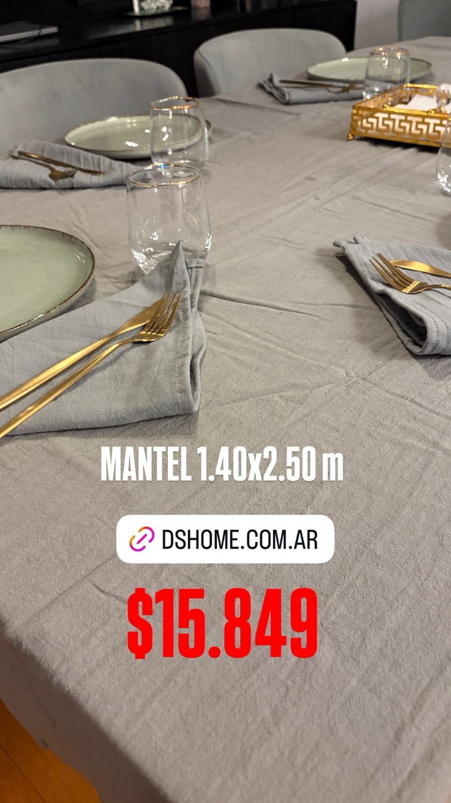 Mantel Tusor 100% Algodón - Imagen 8