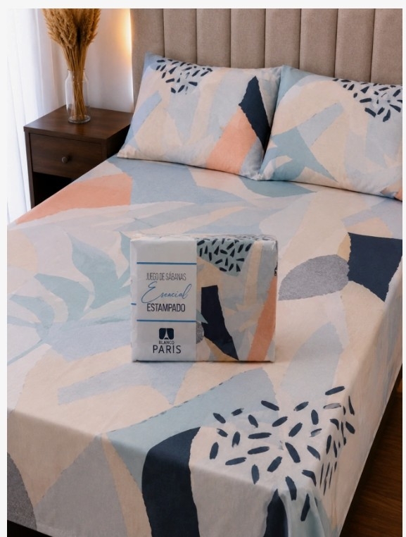 Sabanas Blanco París 1 1/2 Estampadas - Imagen 3