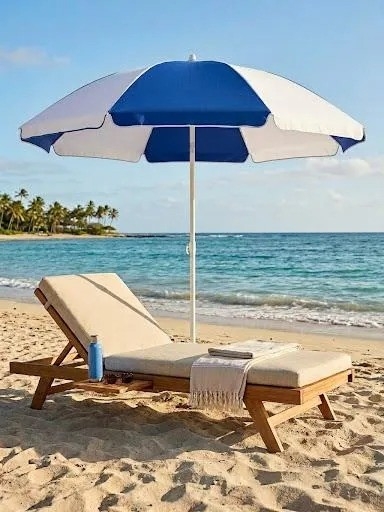 Sombrilla Playa Extragrande 2metros Premium Altura Regulable - Imagen 3
