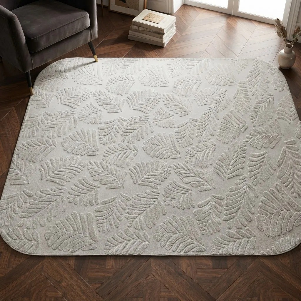 Alfombra Nórdica con Relieve y Base Antideslizante 3mx1,5cm - Imagen 3