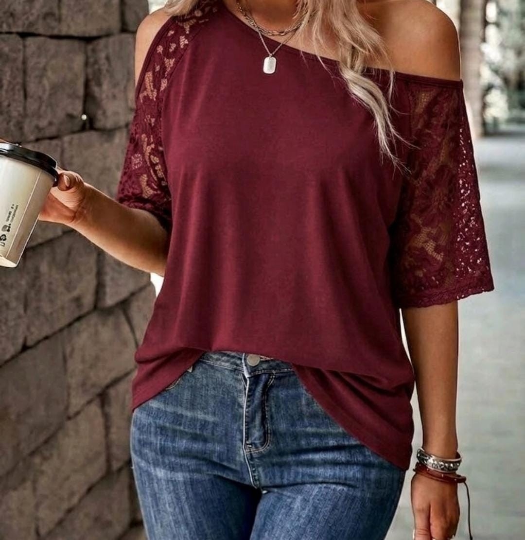 Remeras Modal con Encaje - Imagen 3