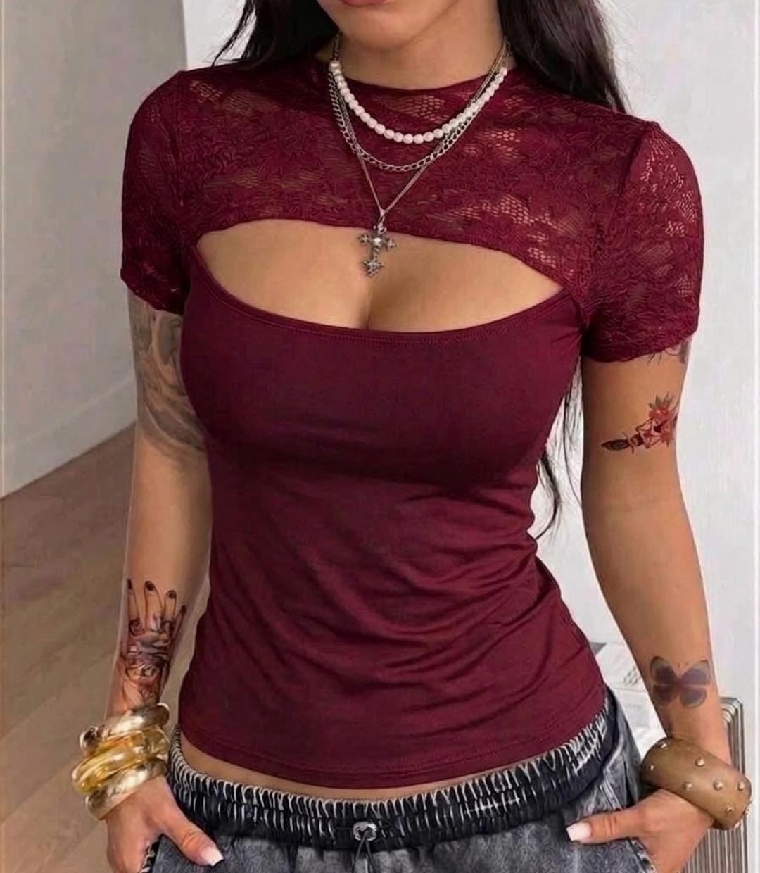 Remeras con Encaje - Imagen 3