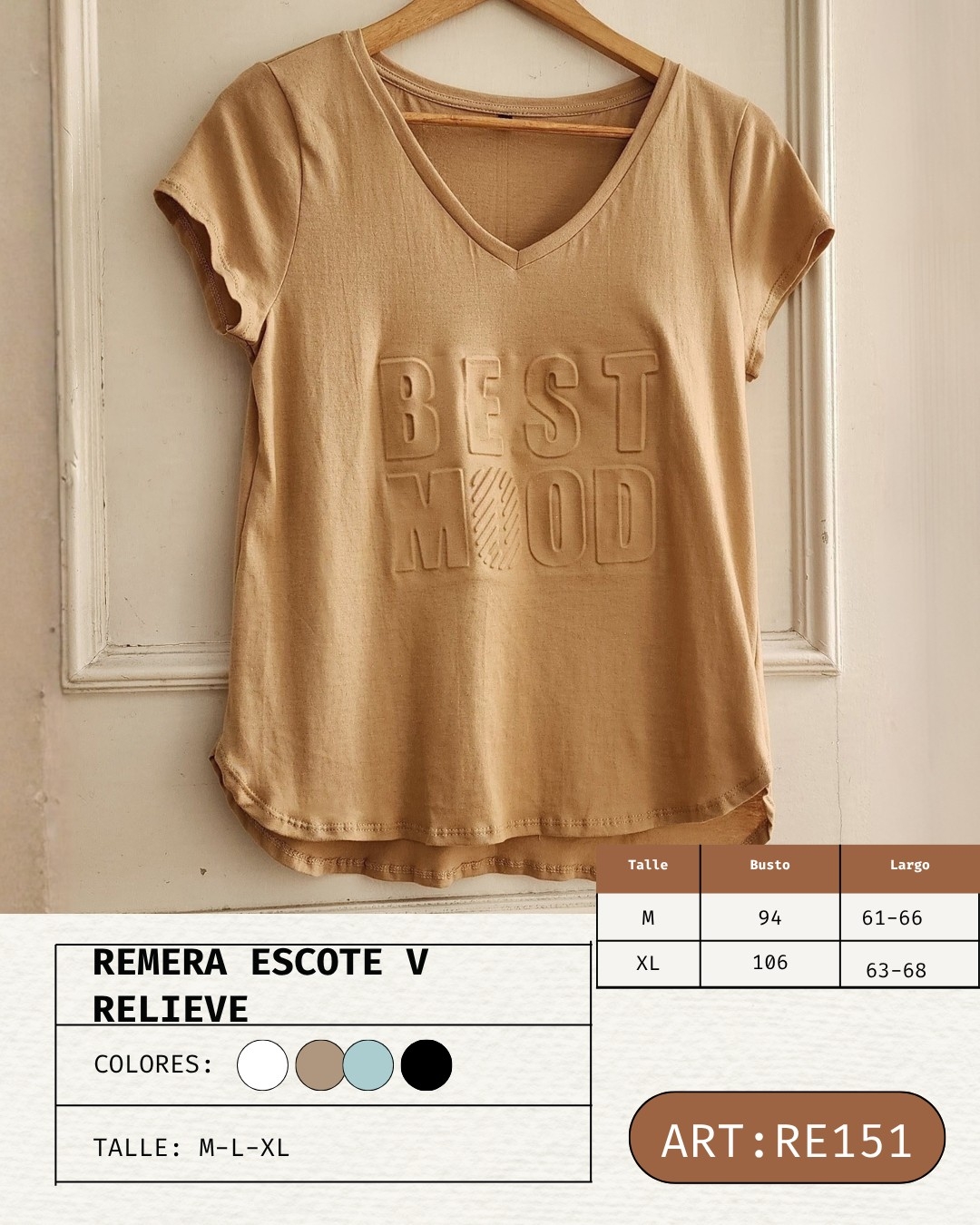 Remera Algodón Relieve - Imagen 3