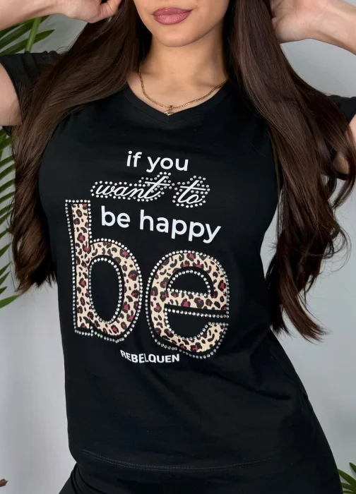 Remera Algodón Strass