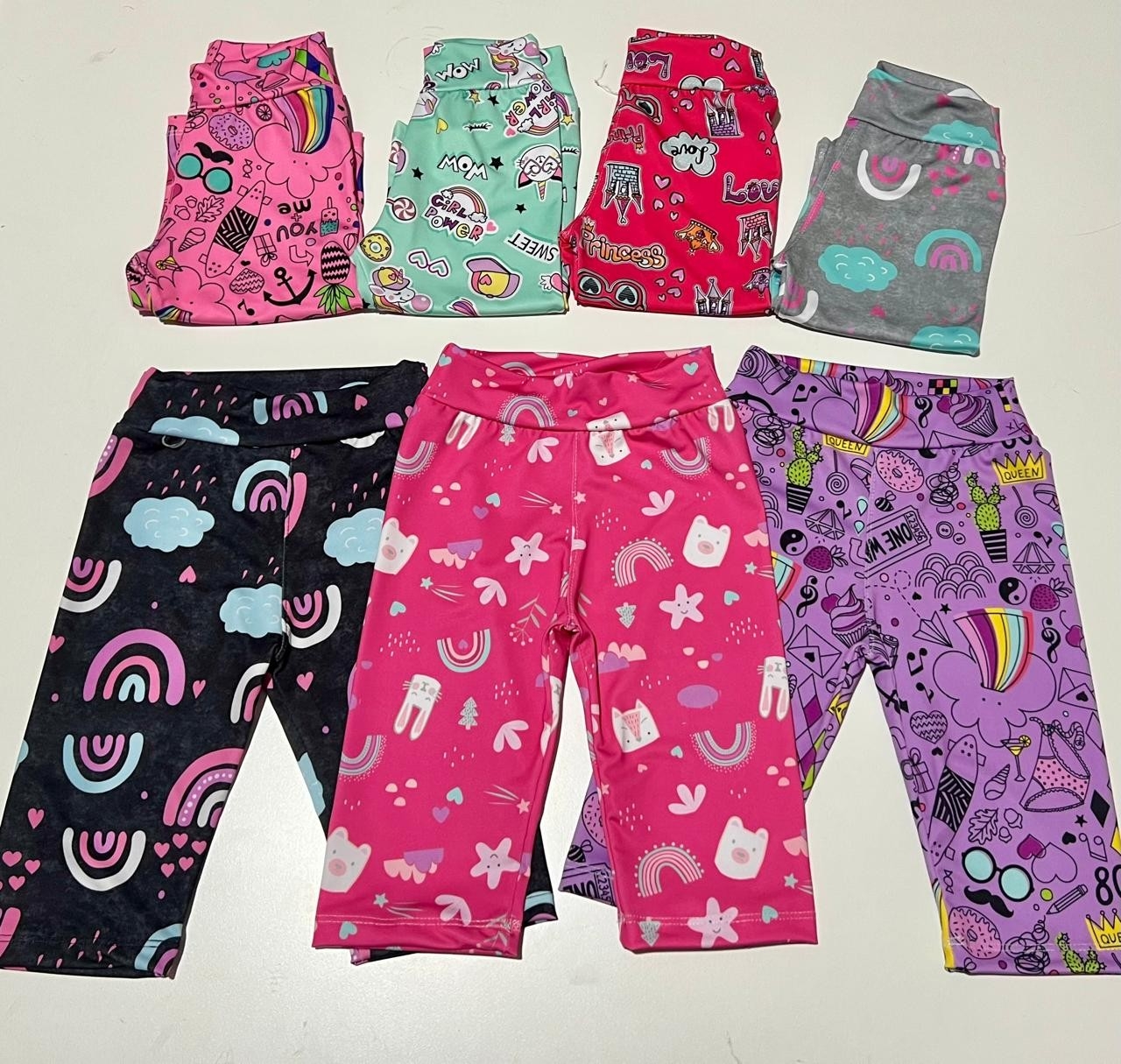 Biker Pescadores de Niña Estampado Lycra - Imagen 3