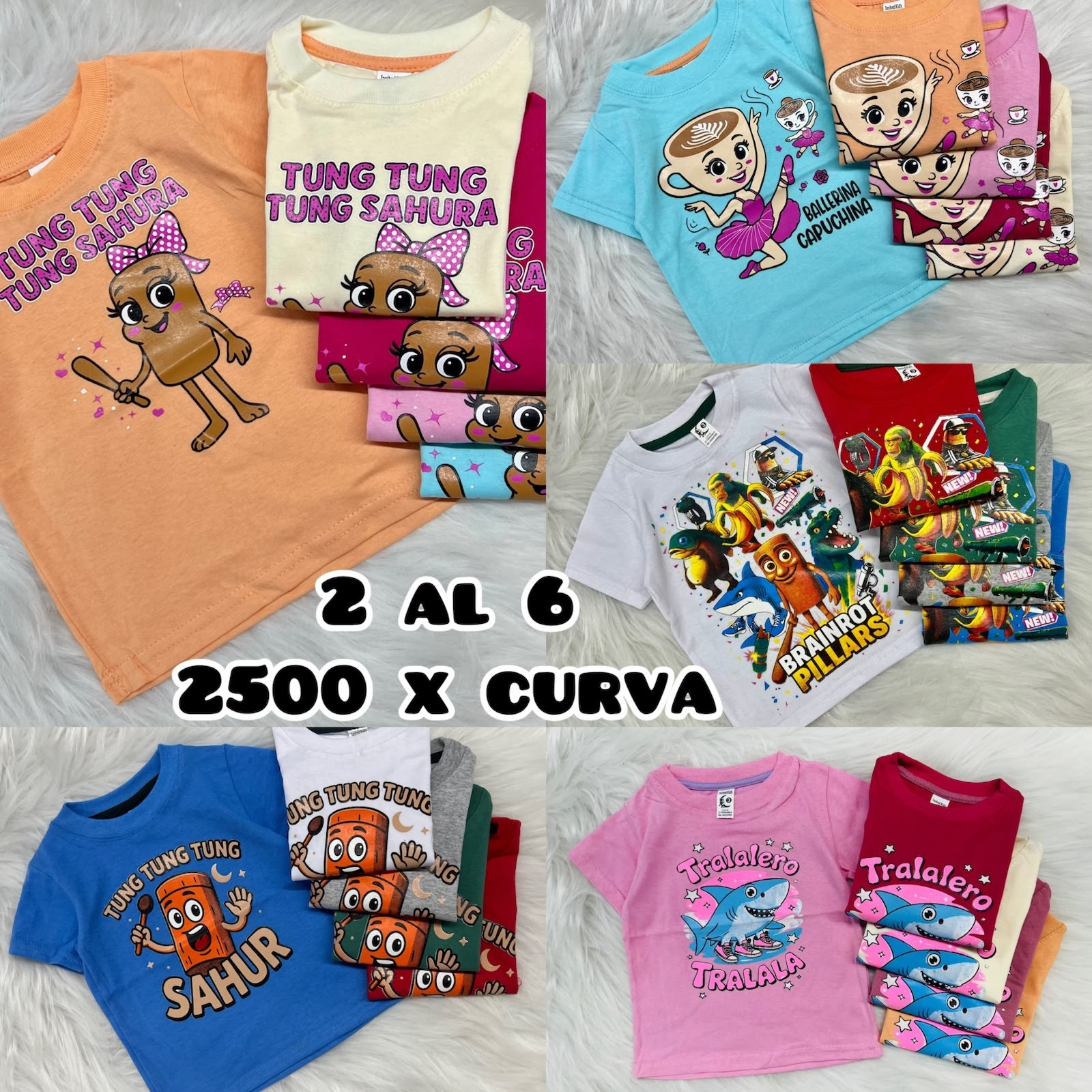 Remeras 2 al 6 Personajes - Imagen 2
