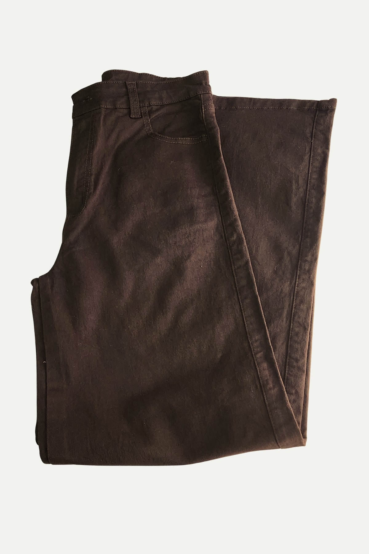 Wide Leg Elastizado Chocolate - Imagen 3