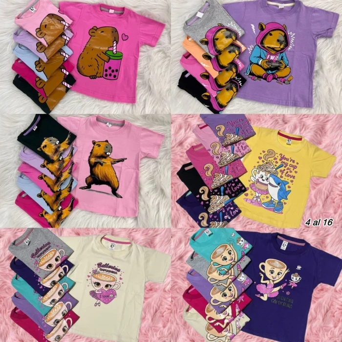 Remeras Niña Personajes