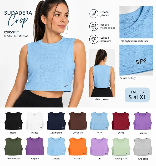 Sudadera Crop Dryfit