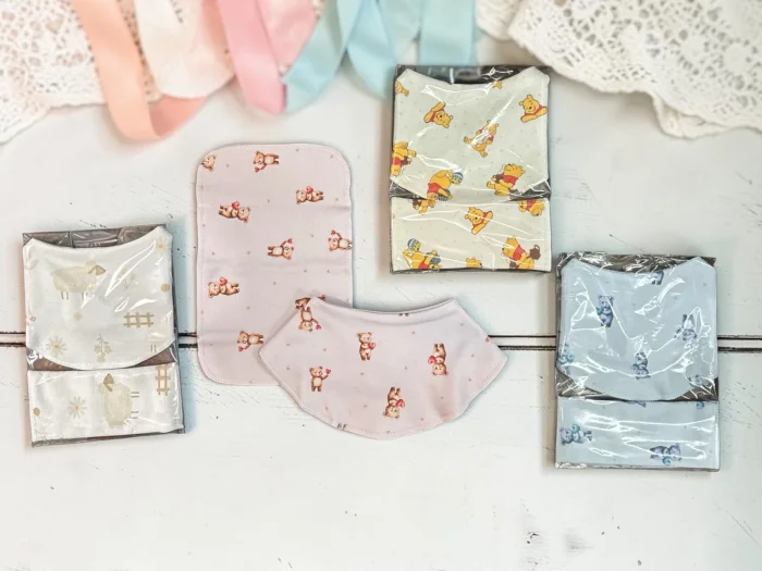 Set Babero y Babita Algodon Pame Babies