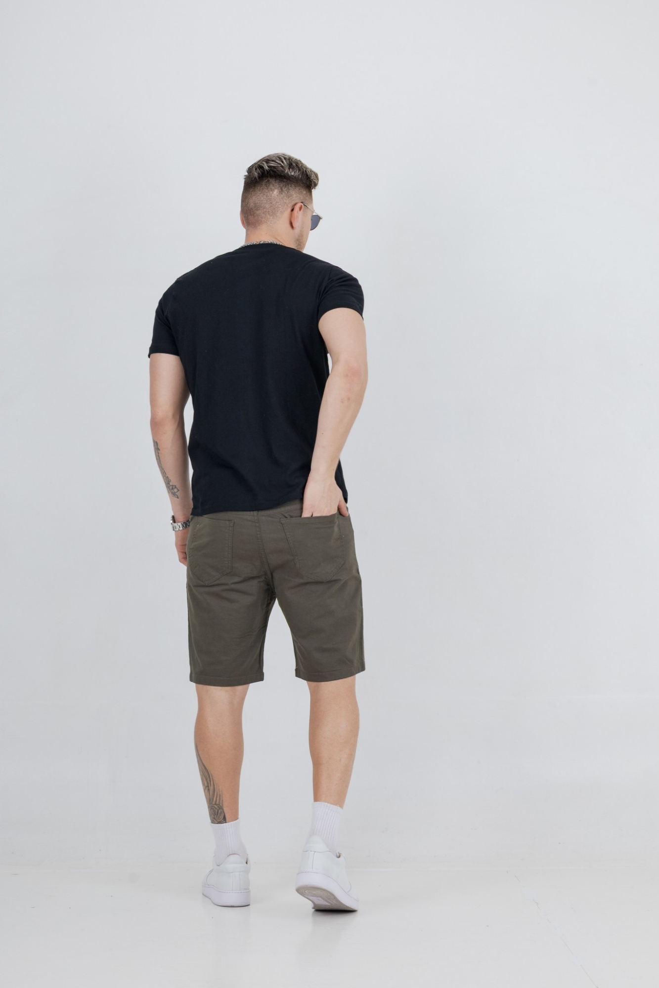 Bermudas de Gabardina Clásicas - Imagen 3