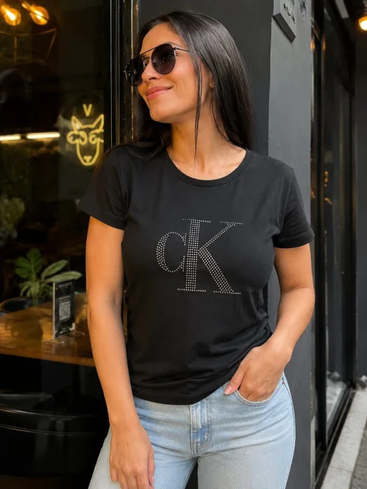 Remera Dama con Strass