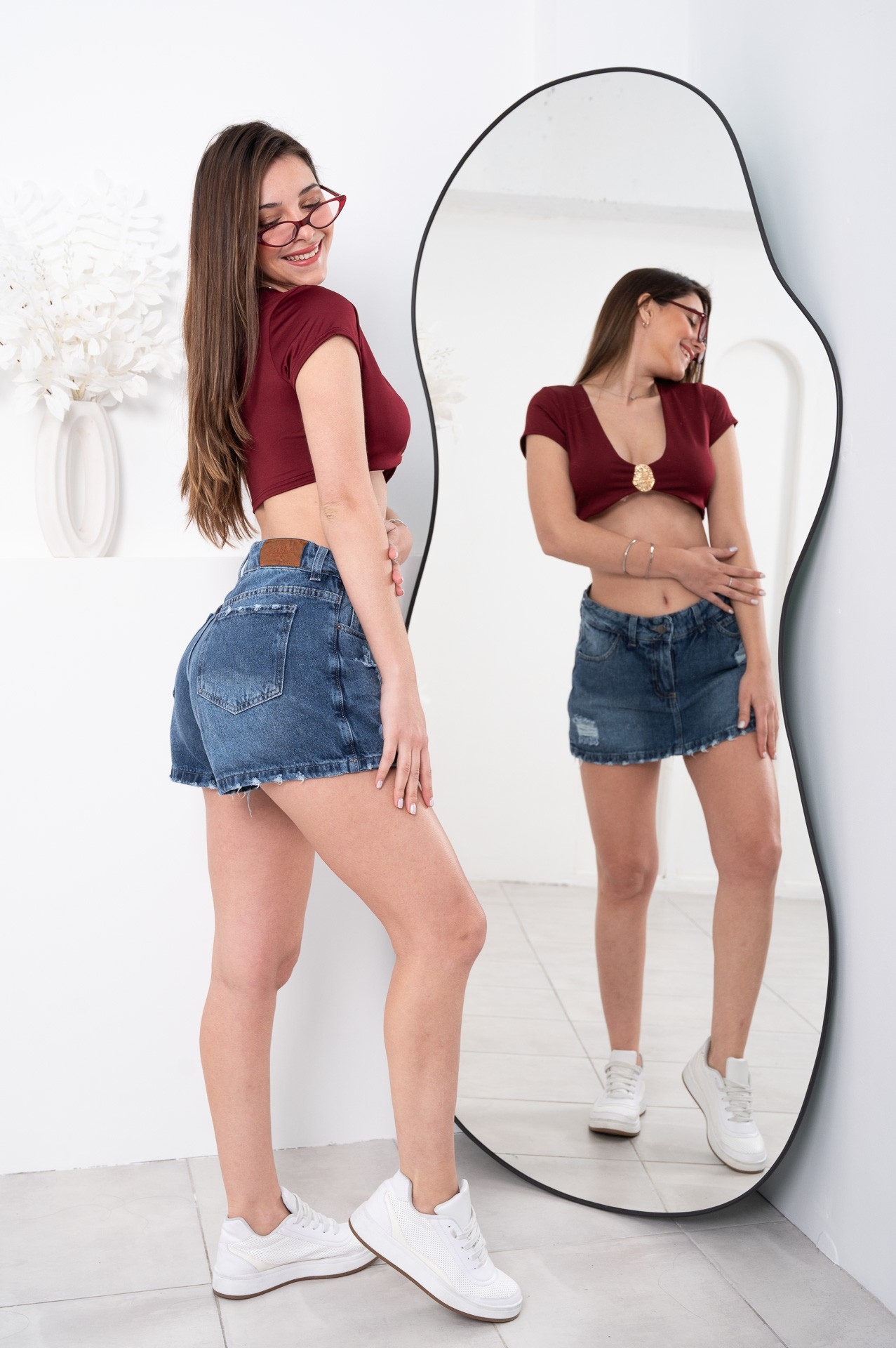 Short Pollera Nevado Azul Roto - Imagen 2