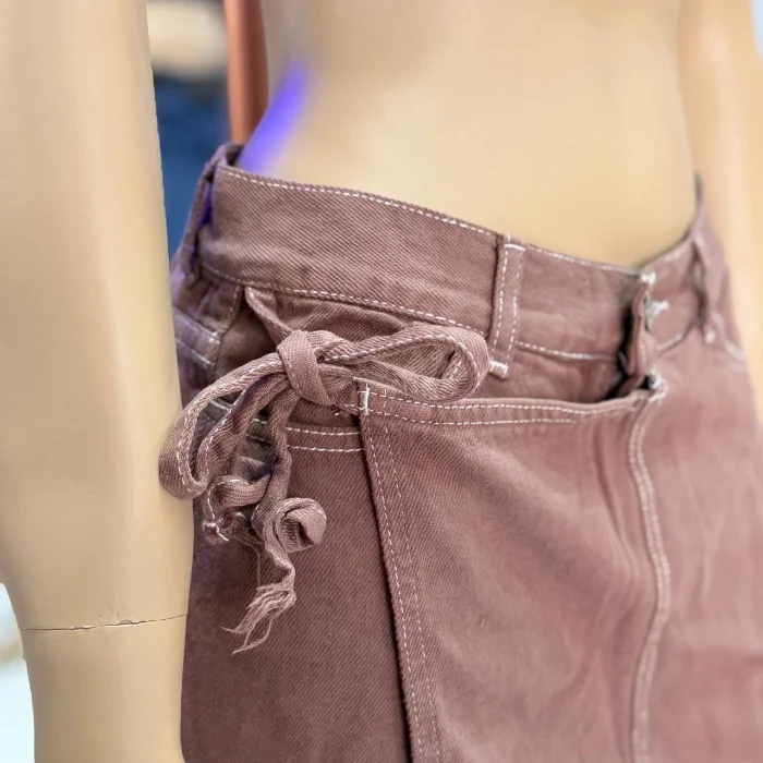 Short Pollera Tira Chocolate