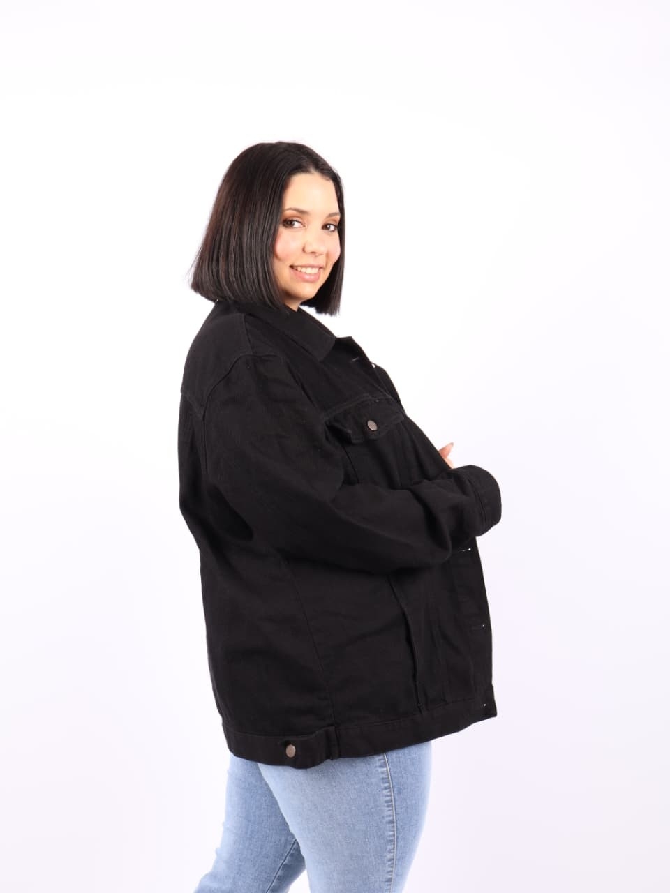 Campera Negro Overside - Imagen 2