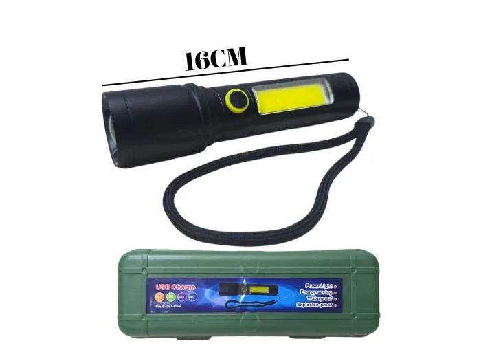 Linterna Zoom 3 en 1recargable Luz Roja (bn556)