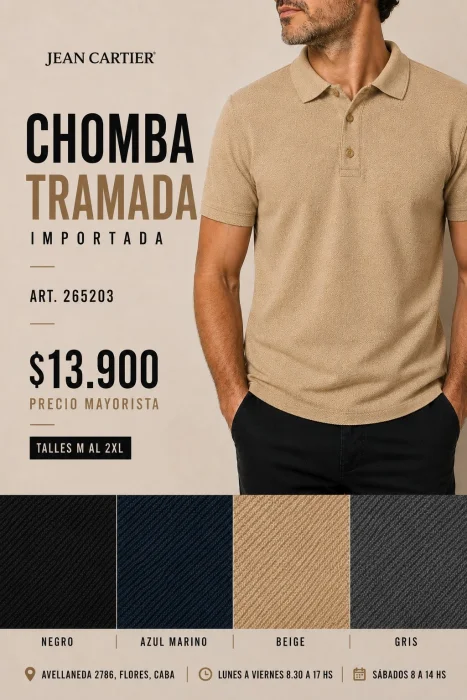 Chomba Tramada Tipo Waffle Importada