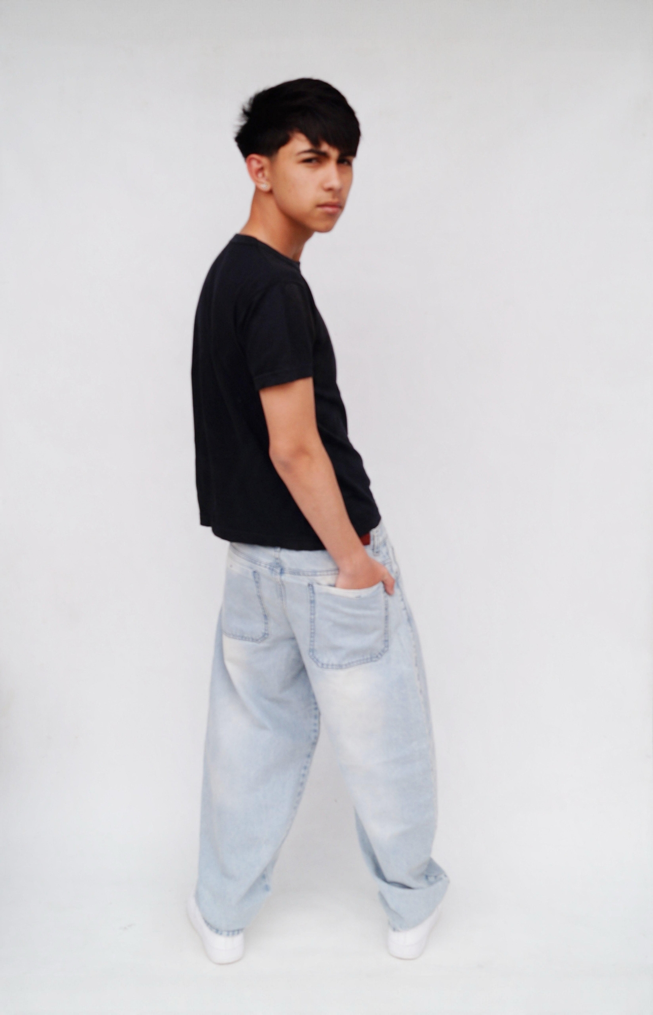 Baggy Celeste Óxido Teens - Imagen 4