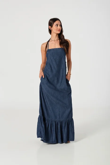 6058 Vestido Tiras Cordón