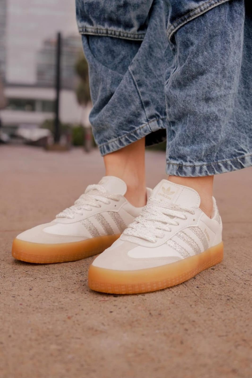 Zapatillas Plataforma Samba Gliter - Imagen 4