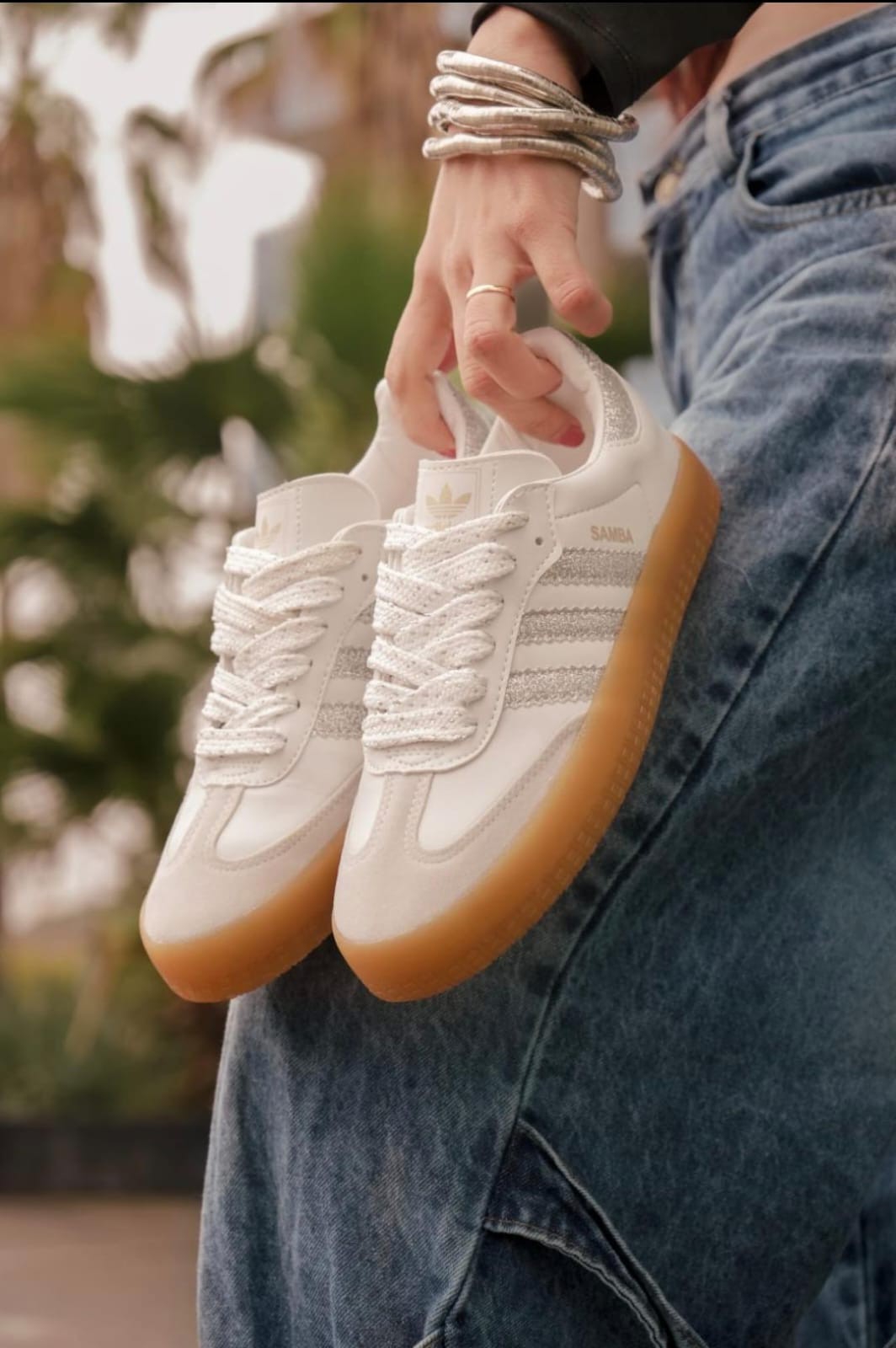 Zapatillas Plataforma Samba Gliter - Imagen 5
