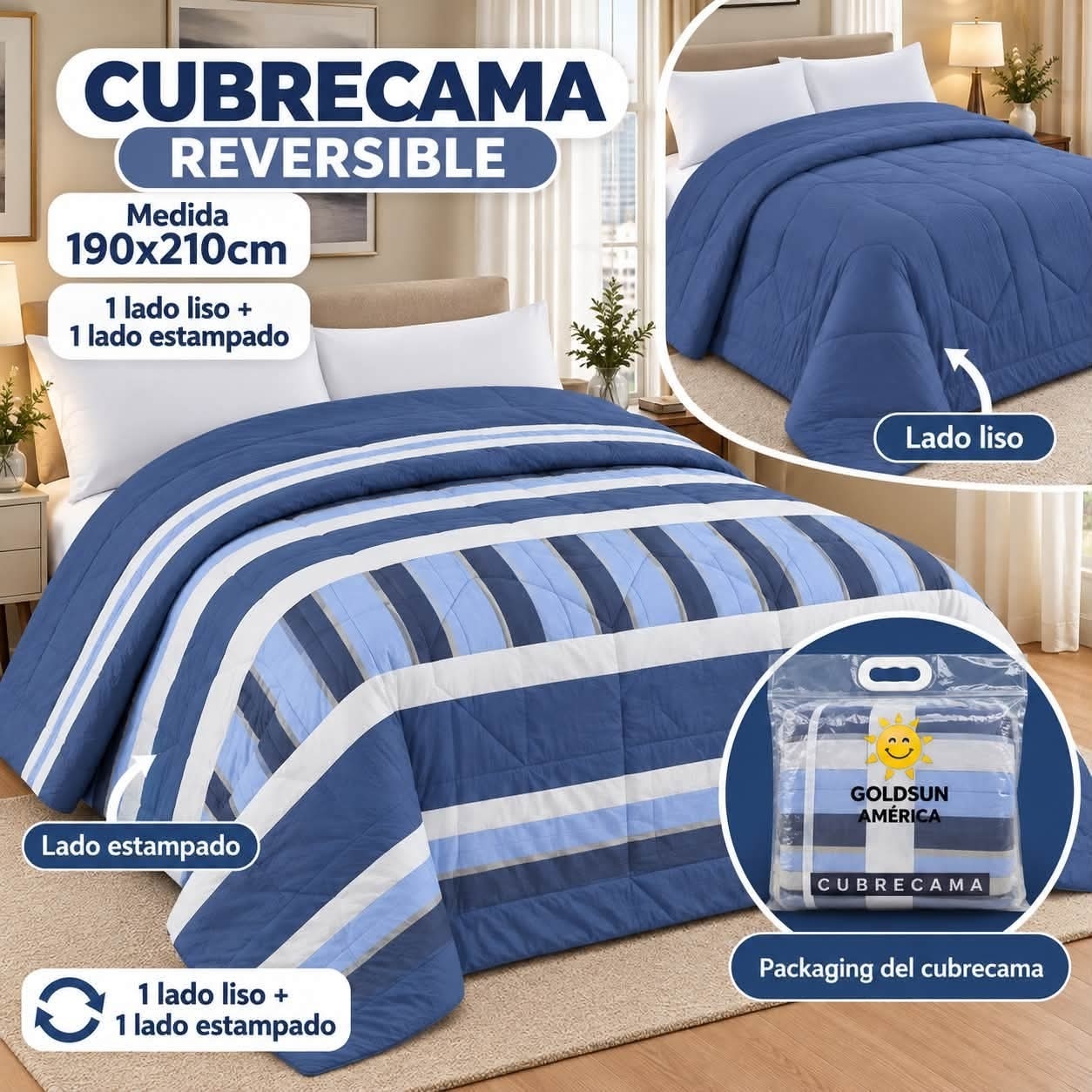 Cubrecama Reversible - Imagen 3