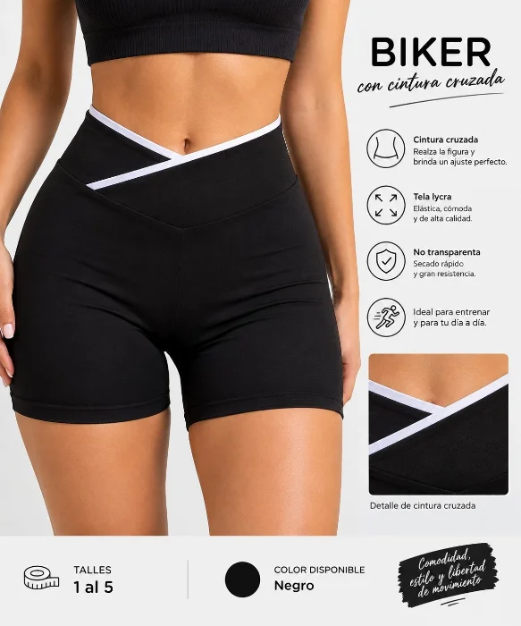 Biker Cintura Cruzada