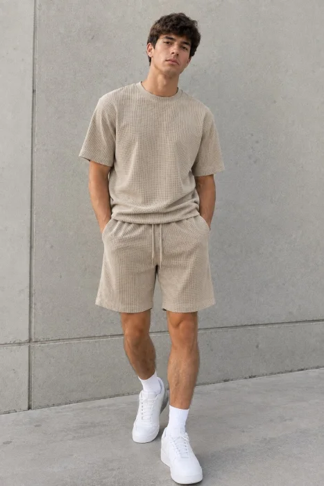 Conjunto de Waffle de Hombre