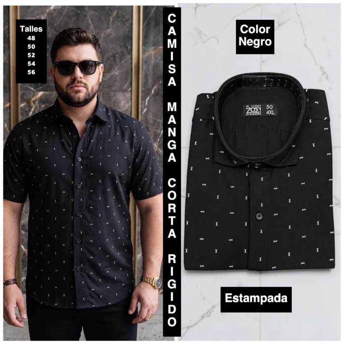 Camisa Manga Corta Rigida