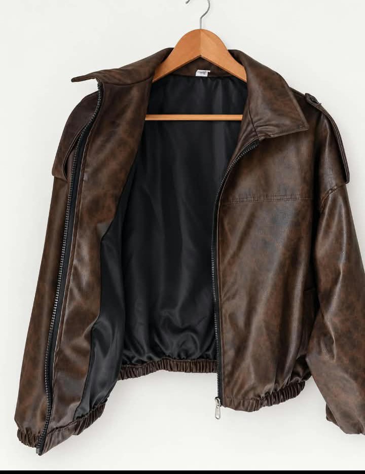 Bombers con Forro Interno Ligero ( Cuerina Vintage ) - Imagen 2