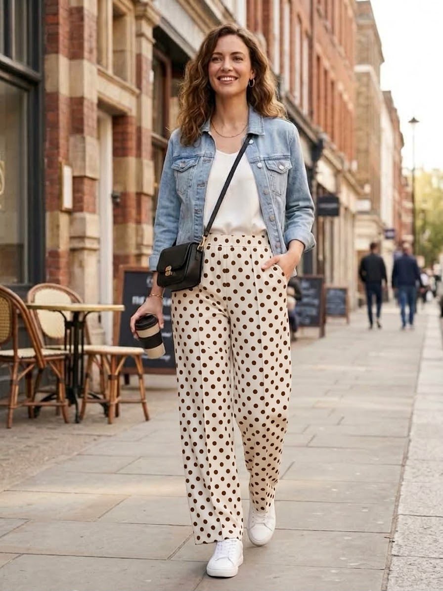 Pantalones Lunares Mujer  Tendencia - Imagen 3