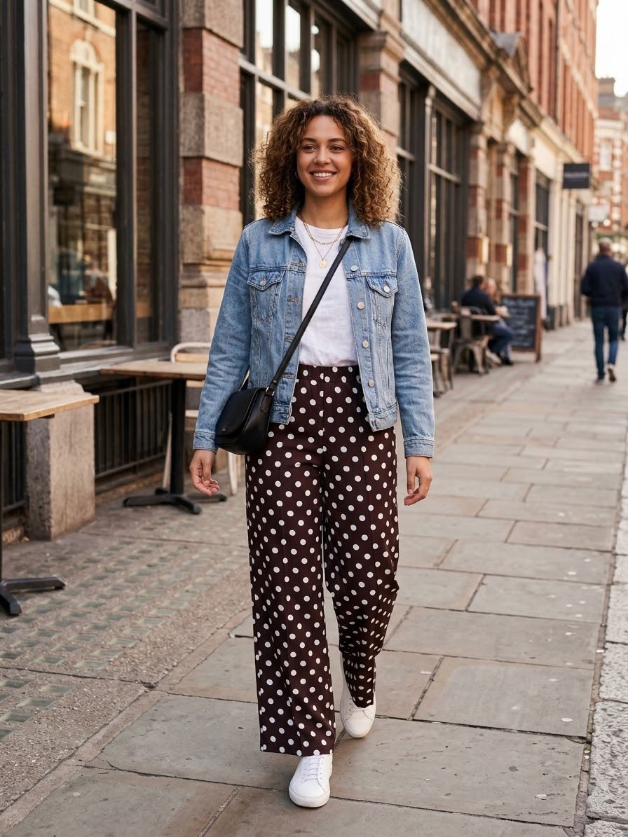Pantalones Lunares Mujer  Tendencia - Imagen 2