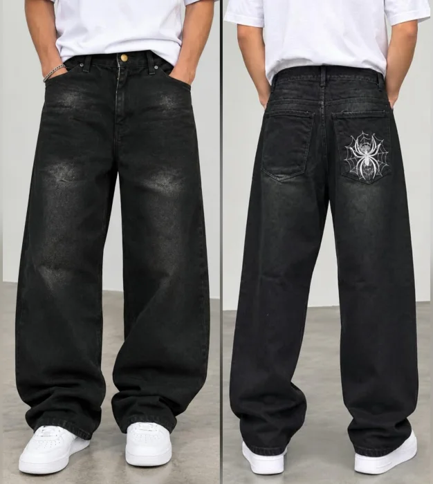 Pantalón Baggy Bordado
