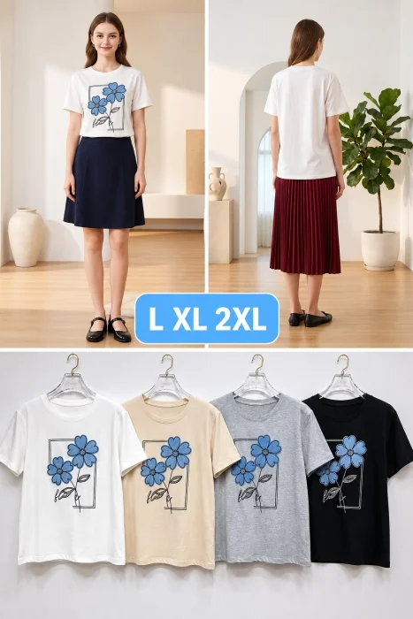 Remera con Flores