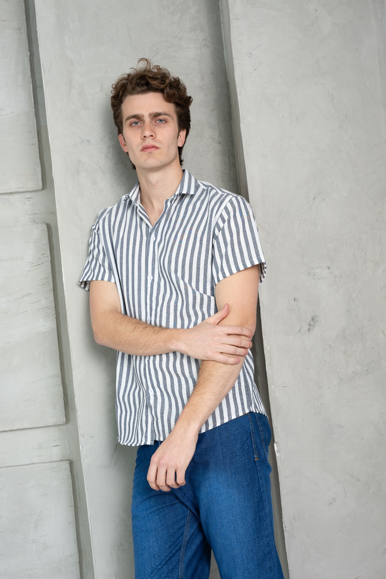 Camisa Rayado Algodón Tejido - Imagen 5