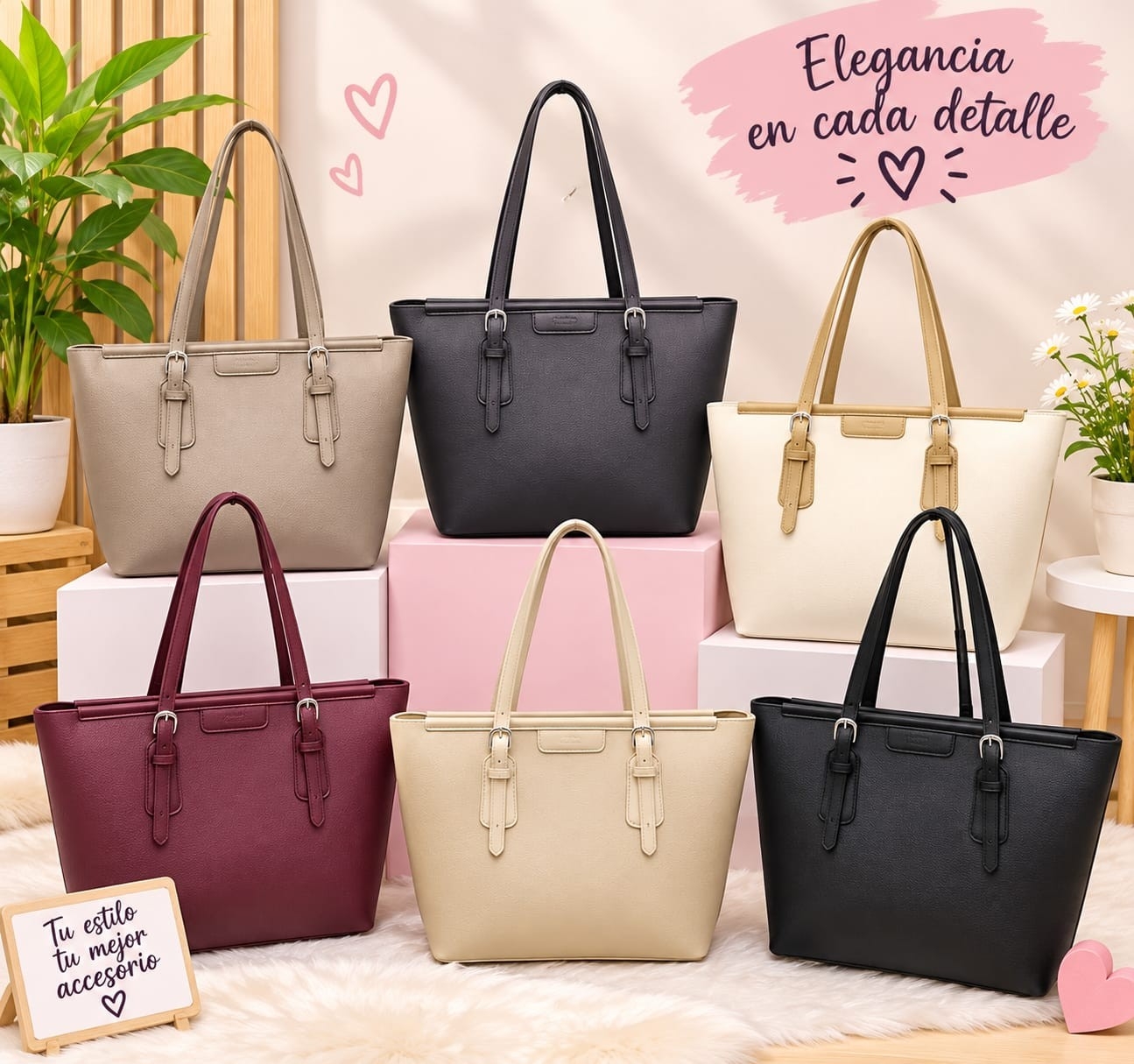 Cartera de Cuero Pu No Trae la Tira Larga.
*excelente Calidad Doble Compartimientos - Imagen 1